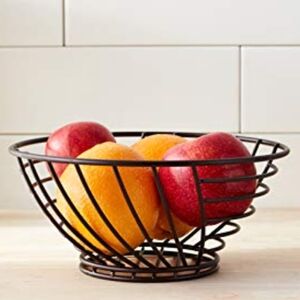 Spectrum Diversified Wright Small Steel Wire Fruit Basket Bronze